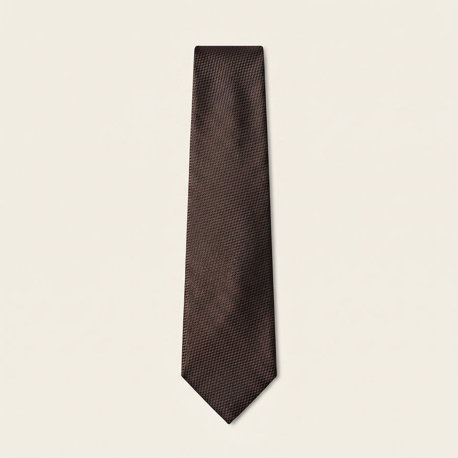 Brown Woven Necktie