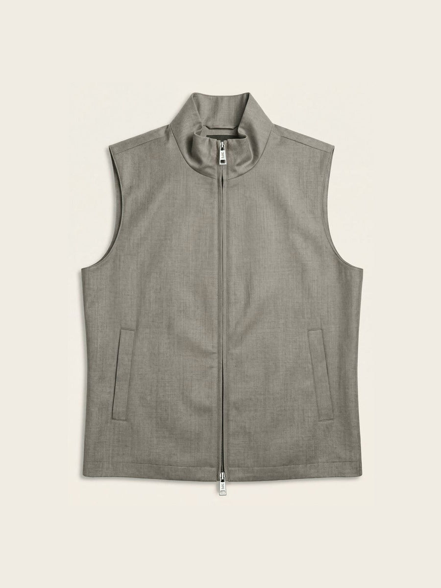 Beige Tailored Gilet