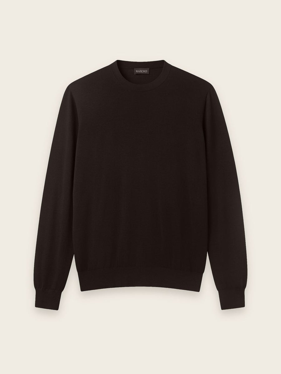 Brown Crew Neck Sweater